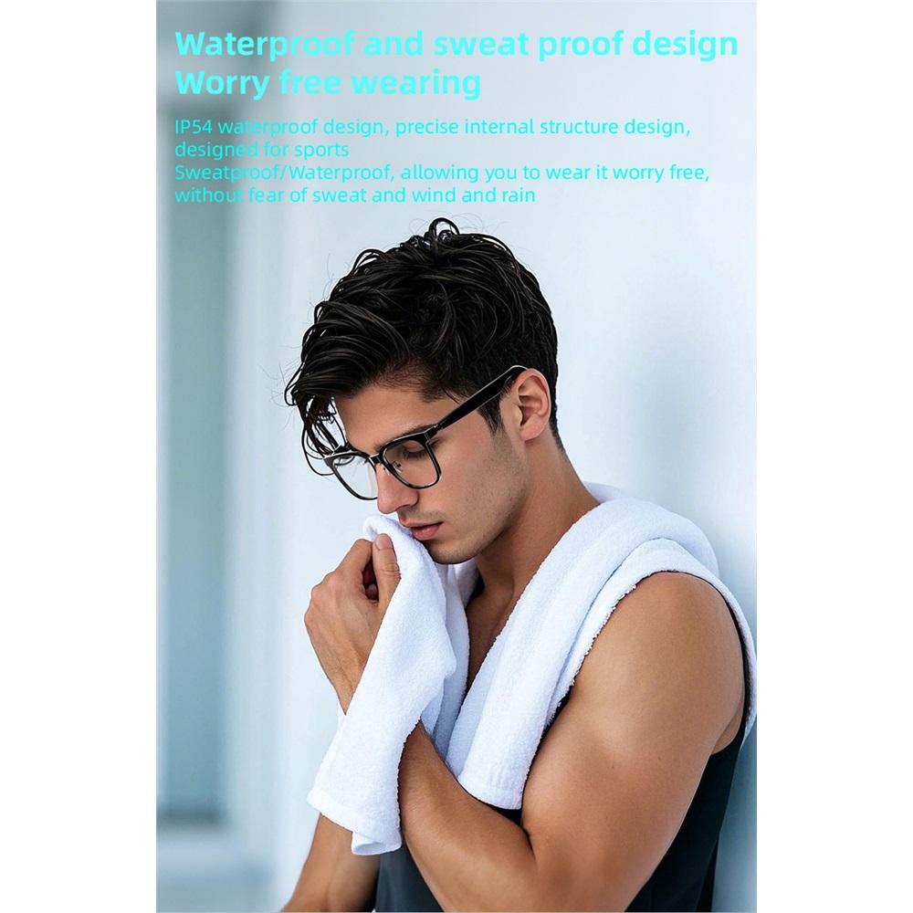 SG-18 PRO Smart Wireless Audio Glasses, Bluetooth 5.4 Anti Blue Light Eyewear with HIFI Sound & Touch Control