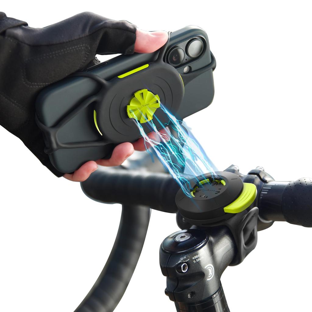 New for 2025 Motorcycle Phone Holder Bicycle Phone Motorcycle Phone Moped Phone Compatible with iPhone 16 Pro Drop Easy Vibration Absorption Moto Tie