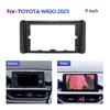 Car Fascia for Toyota WIGO 2023 9-inch Central Control Navigation DVD Modification Face Frame and Versatile Frame