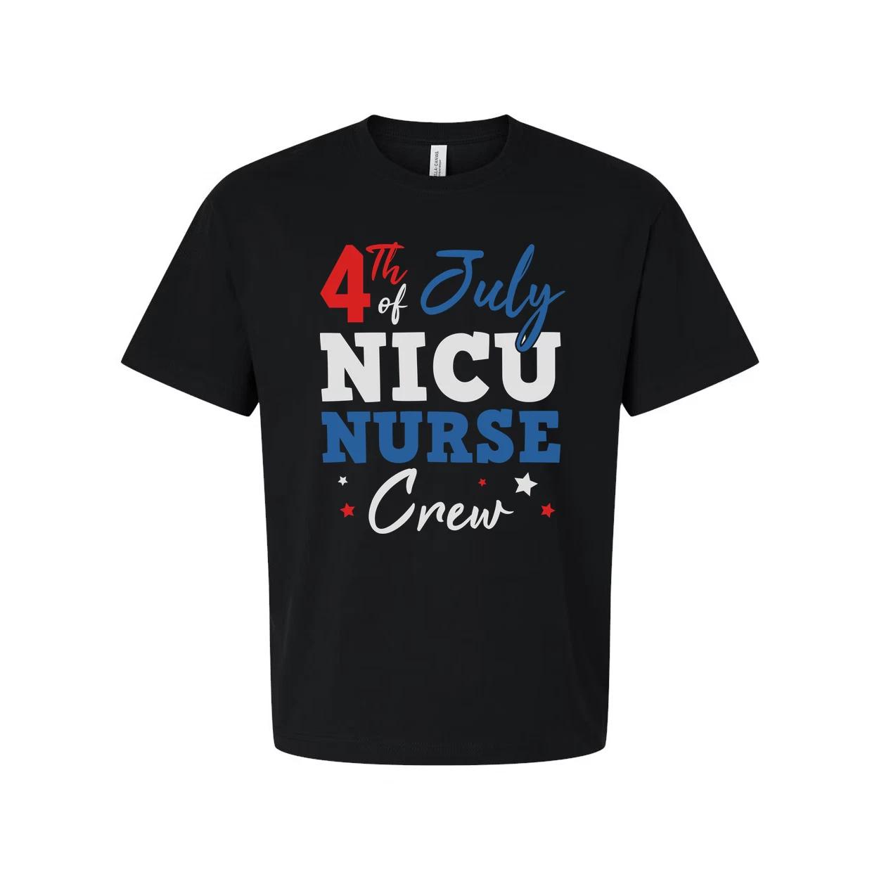 

4th Of July NICU Nurse Crew T Shirt 4XL