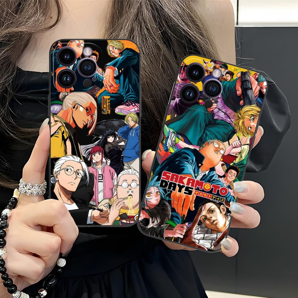Sakamoto Days Mobile Phone Case for iPhone 17 16 15 14 13 12 11 X XR XS 8 7 Air Pro Max Plus Mini Colorful Cover Luxury Pretty