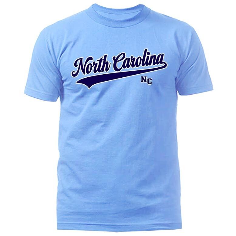 State of North Carolina Swoosh NC Graphic Tshirt Unisex T-Shirt XXXXL