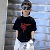 Boys' Trendy Korean Style Pure Cotton Short-Sleeve T-Shirt – Summer Clothing for Middle & Large Children