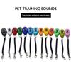 Adjustable Pet Trainer Pet Dog Training Dog Clicker Sound Key Chain And Wrist Strap Doggy Train Click