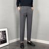 Autumn and summer thin drape casual pants men's business light dress men's suit pants slim long pants