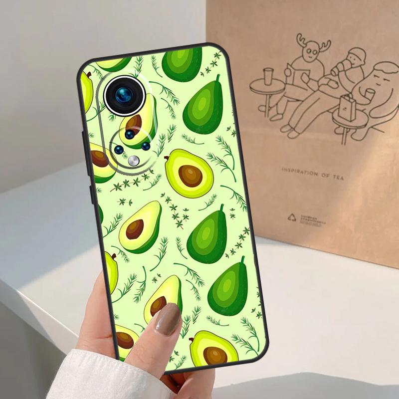 Avocado Pattern For Honor Magic 8 7 6 5 Pro Case For Honor X9d X9c X9b X9a X8c X8b Win 200 400 50 70 90 Lite