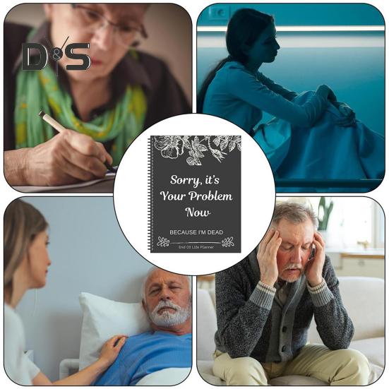 End of Life Planer Sorry, es ist jetzt Ihr Problem, weil ich tot bin End-of-Life Arrangements Notfall Binder Notizbuch Journal