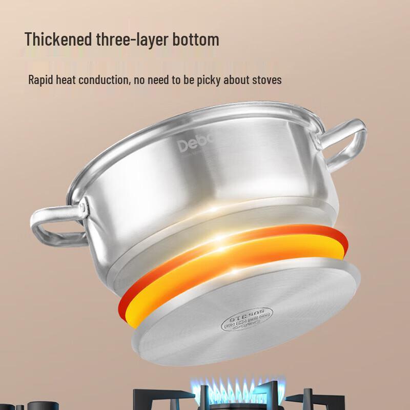 DeBao Jason 304 Stainless Steel Soup Pot