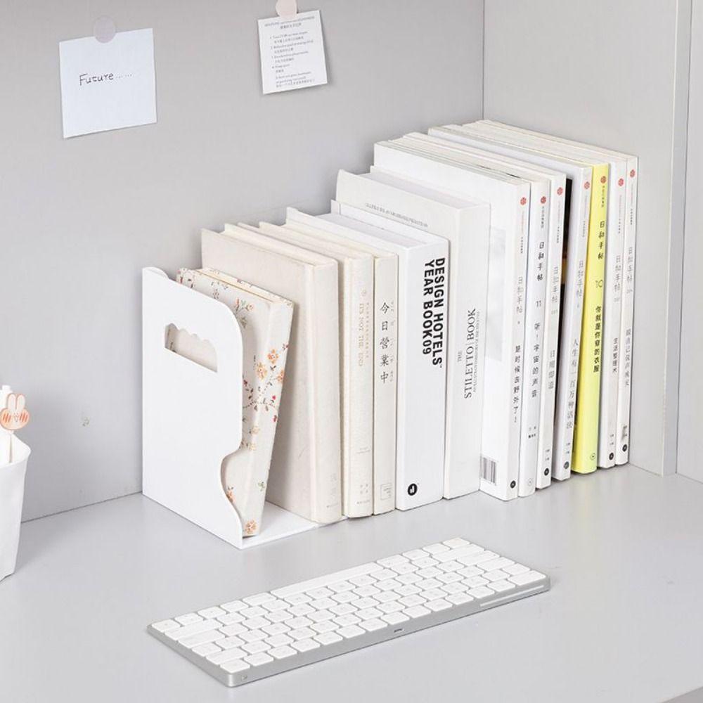 Retractable Desktop Book Stand Easy to Install Student Book Rack Foldable Storage Rack Office