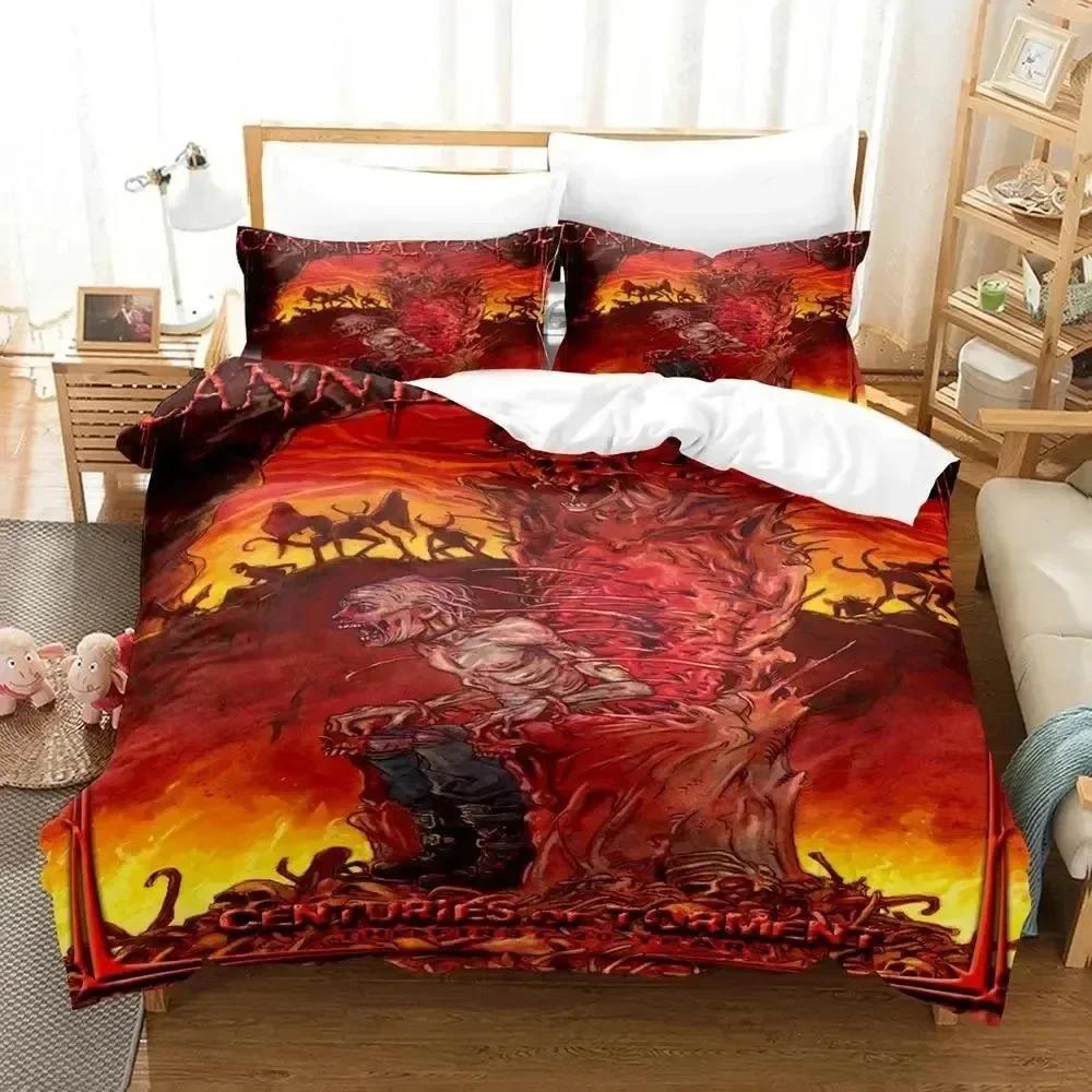 Luxury New 3D Print Cannibal Corpse Bedding Set Duvet Cover Bed Set Quilt Cover Pillowcase Queen Size Boys Adult Bedding Set