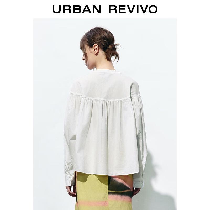 UR Women's 2025 Autumn Loose-Fit Cotton Pullover Shirt