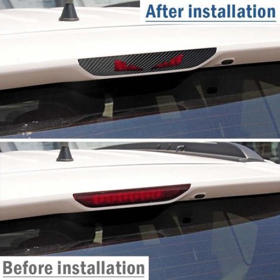 Carbon Fiber 3rd Brake Light Sticker Trim For Jeep Grand Cherokee Durango 11-20