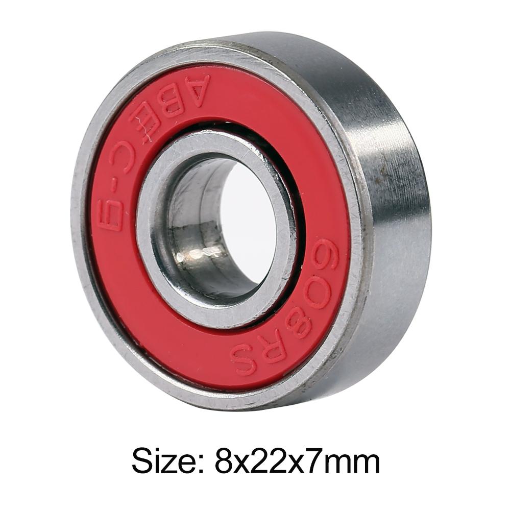 10pcs Inline Roller Skate Bearing Deep Groove 608rs ABEC-9 Miniature Ball Bearings Carbon Steel Longboard Bearing for Skateboard