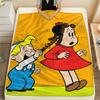 1 Stück Luluzinha Print Flanelldecke, Hohe Qualität für alle Jahreszeiten, Heimdekoration, Wärme und Komfort, Perfekt für Weihnachtsgeschenke