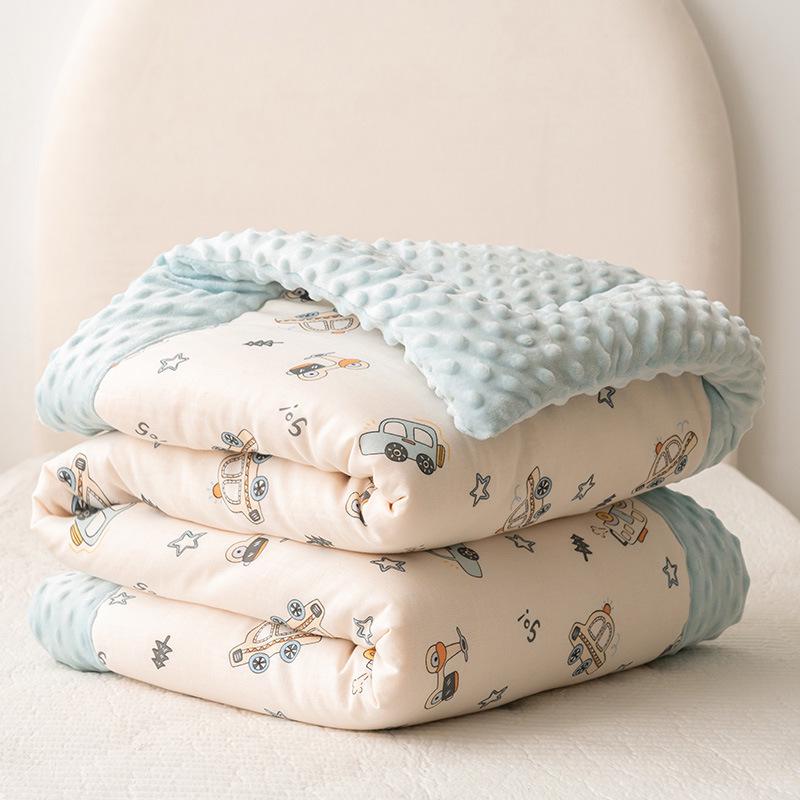 Class A Children's Cotton Double-Layer Gauze Quilt - All Seasons Soybean Core