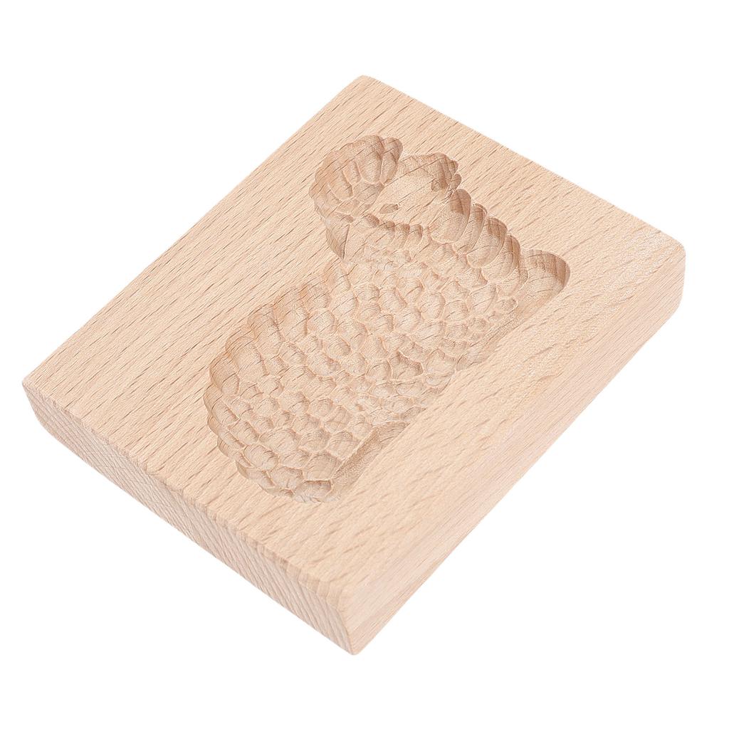 Carved Wooden Gingerbread Cookie Mold Biscuit Chocolate Press Cutter 3D Baking Sheep Stamp Mould