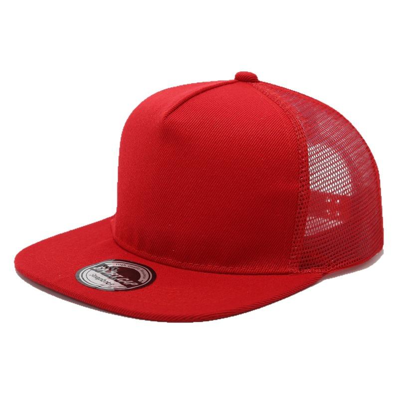 Outdoor sunshade sun protection hat men's casual baseball cap women's summer flat-brimmed mesh hat embroidery