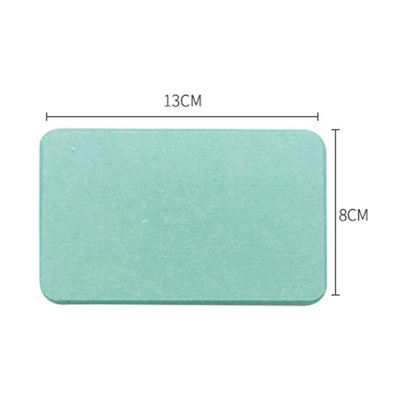 Anti-Slip Diatom Mud Soap Dish Quick-Dry Absorbent Rectangular for Bathroom Countertop Sink Toilet Soap Holder Pad Mat Supplies