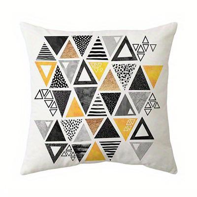 Home Decor Geometric Patterns: Modern & Colorful Cushion Covers Pattern Cushion Cover Suitable For Sofa Bedroom Car Pillow Cover