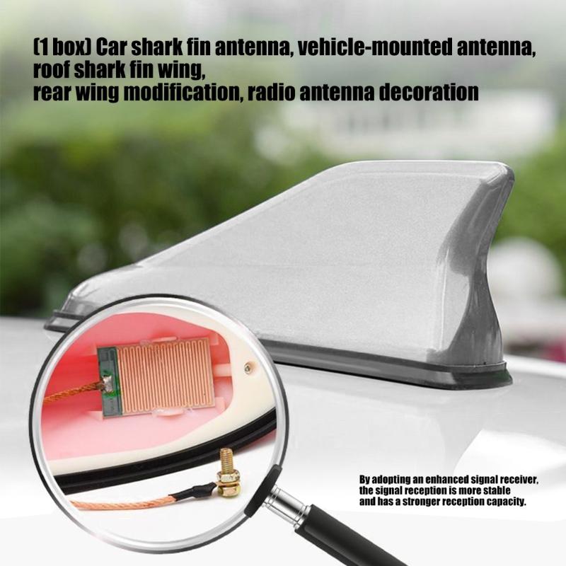 Car Roof Antenna Caps Adhesive Shark Fin Antenna Cover Universal Aerial Cover Trim Easy Installation Aerial Toppers