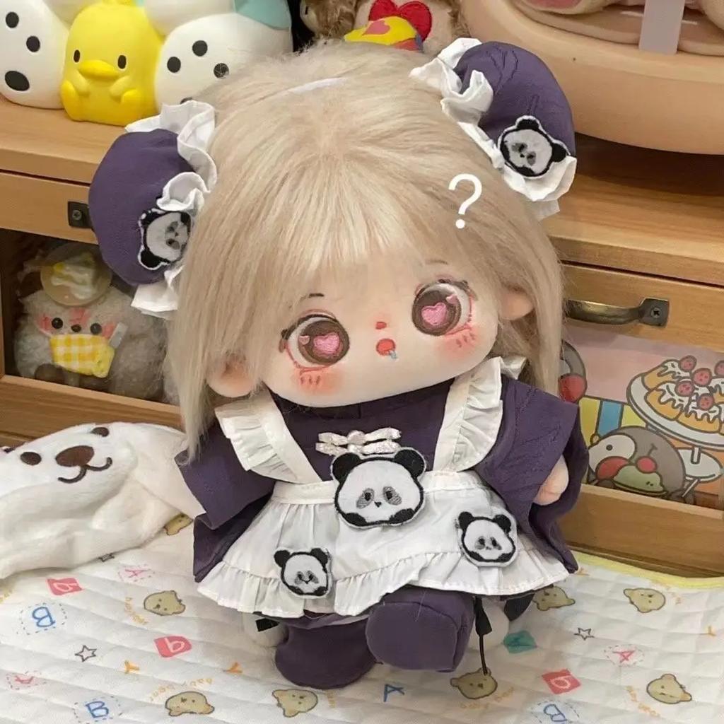 20cm Action Baby Clothes Cow Suit for Cotton Doll Clothes Suit Cosplay Dress-Up Sets Collection Figure Toys for Children Gift