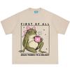 First of All Jesus Thinks Im A Delight Funny Frog Meme TShirt Unisex Unisex Cotton Hiphop T Shirt Shortsleeved Oversized T Shirts