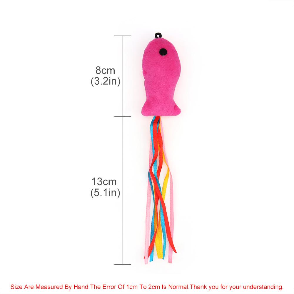 3pcs Fish Pet Toy Accessories for Cat Teasing Stick Steel Wire Small Fish Replacement Head Cat Toy