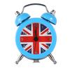 1Pcs Mini Union Jack Alarm Clock Desktop Bedside Clock for Students Home Dorm Room Decor Silent Movement Premium Material