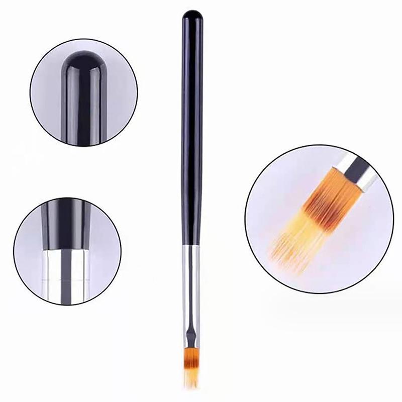 1Pcs Nail Art Brush Gel Brush For Nail Art Ombre Soft Gradient Brush For Manicure Nail Polish Drawing Painting Uv Gel Decor Pen