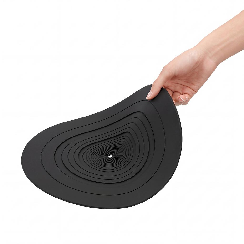 12-Zoll Vinyl-LP-Plattenspieler Rutschfestes Pad Gummi Silikon Plattenspieler Rekorder Stoßfest und Geräuschreduzierung 3 mm Dick
