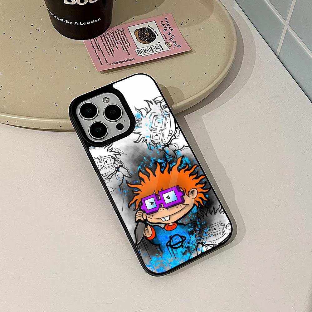 Cute Cool Rugrats Funny Phone Case for Iphone 17 16 15 14 Air 13 12 11 Pro Max Mini Plus Fundas Shell PC+TPU Cover iPhone 15