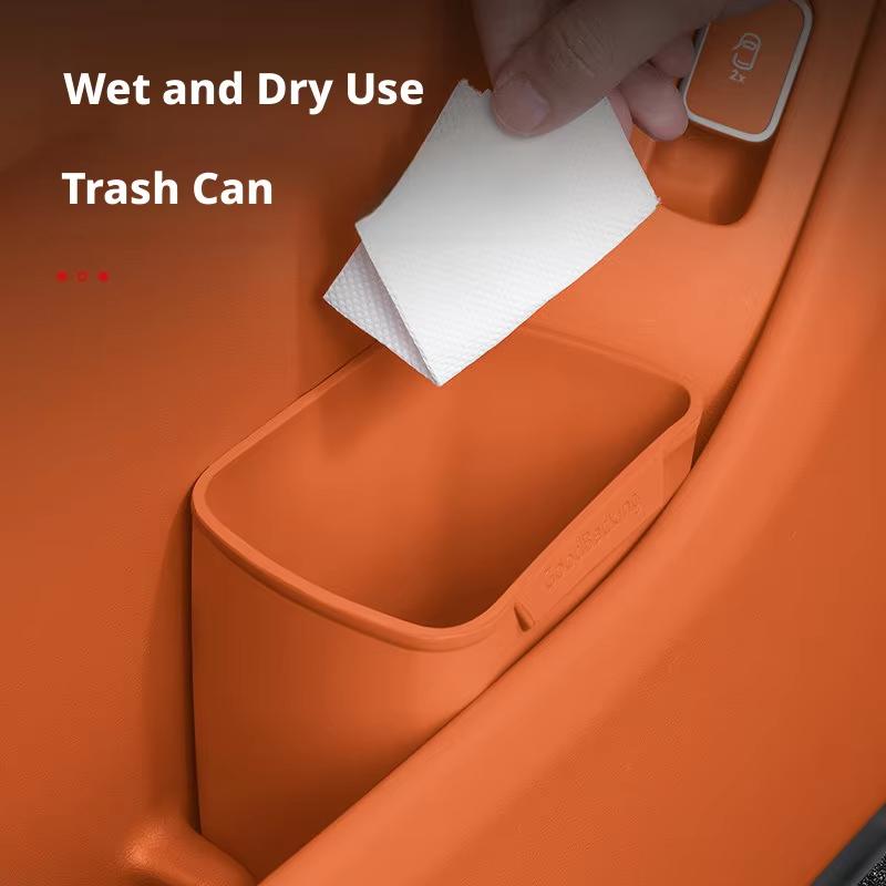 Tpe Car Door Storage Box Trash Can Multifunctional Auto Door Storage Bucket Umbrella Organizer For Car Accessories