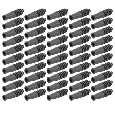 50Pcs Mountain Bike V Brake Noodle Bend Cover Bicycle Brake Line Rubber Dustproof Sleeves