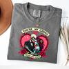 Gothic Valentine T-Shirt,Romantic Horror Shirt For Men Women,Couple Skeleton Valentine Shirt,Gothic Love Tee,Love Shirt For Couple