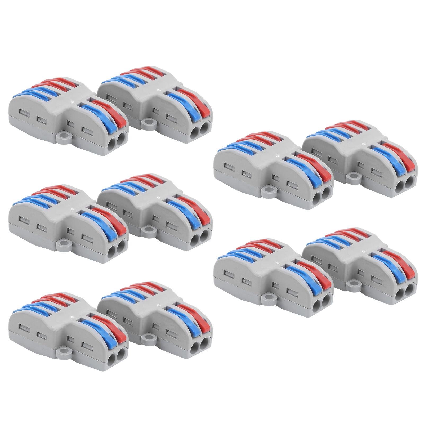 

10Pcs Compact Wire Connectors Lever Nut Terminal Block SPL Quick Connect EquipmentSPL-42