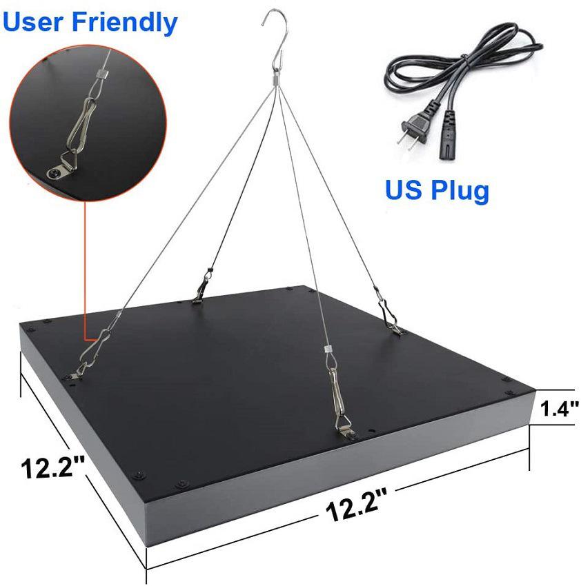 45W Infrared Red Light Therapy Lamp for Beauty Salons - Large Panel for Facial Use