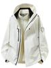 Camel Unisex 3-in-1 Mountaineering Jacket: Graphene-Lined, Windproof, Waterproof, and Warm, New Style, Two-Piece Set.