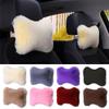 1Pc Winter Car Neck Pillow Plush Car Seat Neck Rest Elastic Cotton Headrest Cushion Comfort Warmth Car Interior Accessories