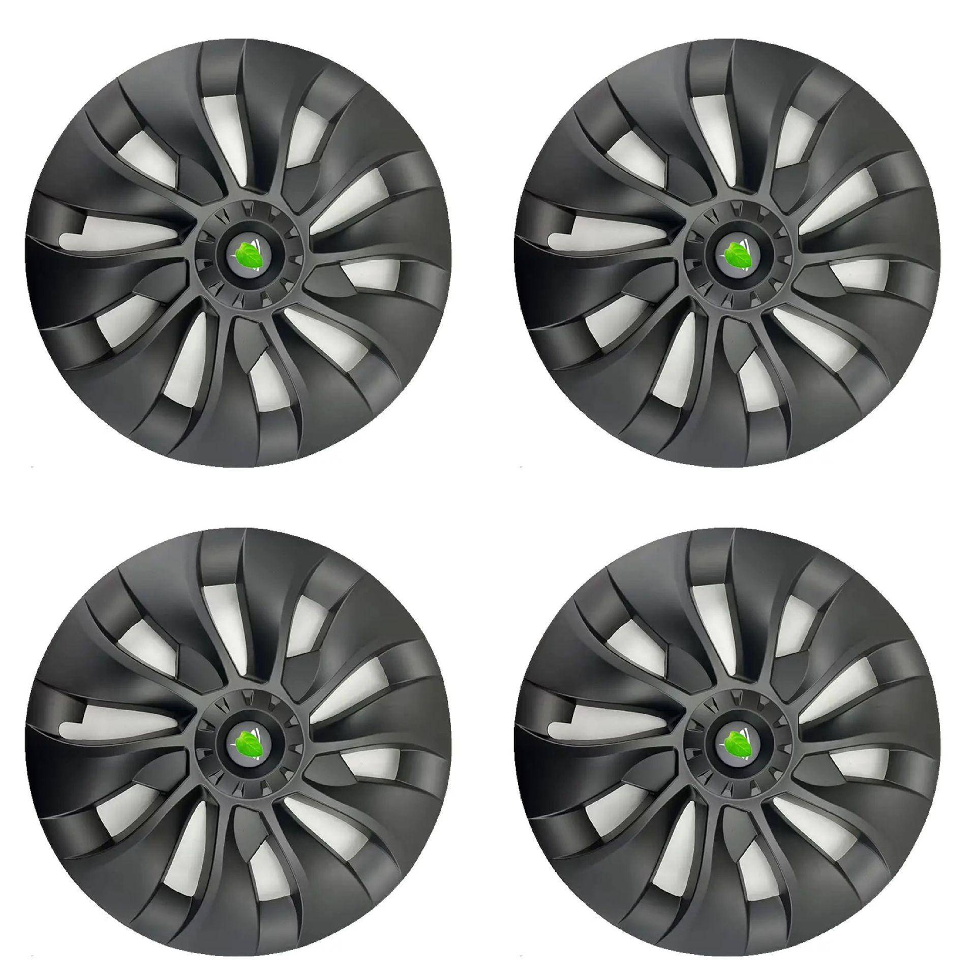 Matte Black 18  Cyclone Aero Wheel Cover for Tesla Model 3 (2017-2024)