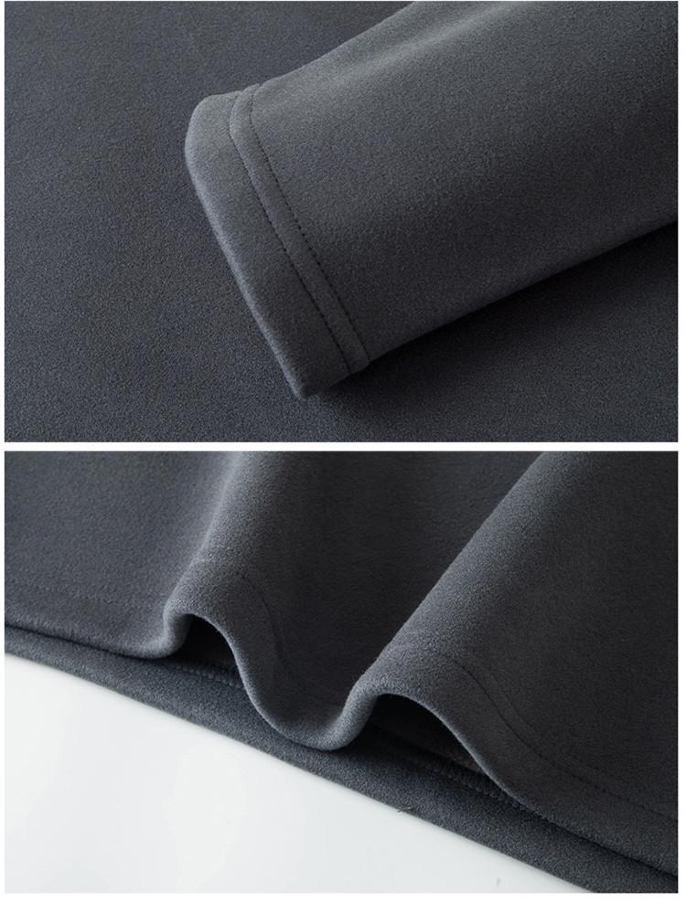 Men’s 2025 Autumn/Winter Long Sleeve Double Collar Patchwork Sweatshirt