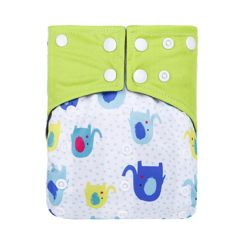 Breathable Bamboo Charcoal Cloth Diaper For Babies Featuring Reusable Pocket Style