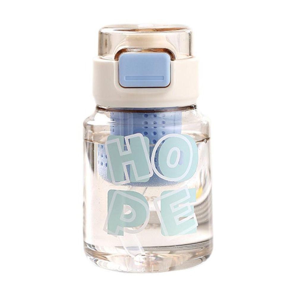 

With Scale Straw Water Bottles Tea Screen Straight Drink Cup Home Office Car зелений