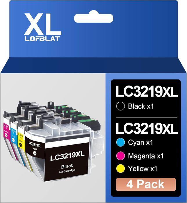 Cartouches d'encre - HOME FIT TRAINING - LC3219XL - Compatible Brother - 4 pièces - Multicolore