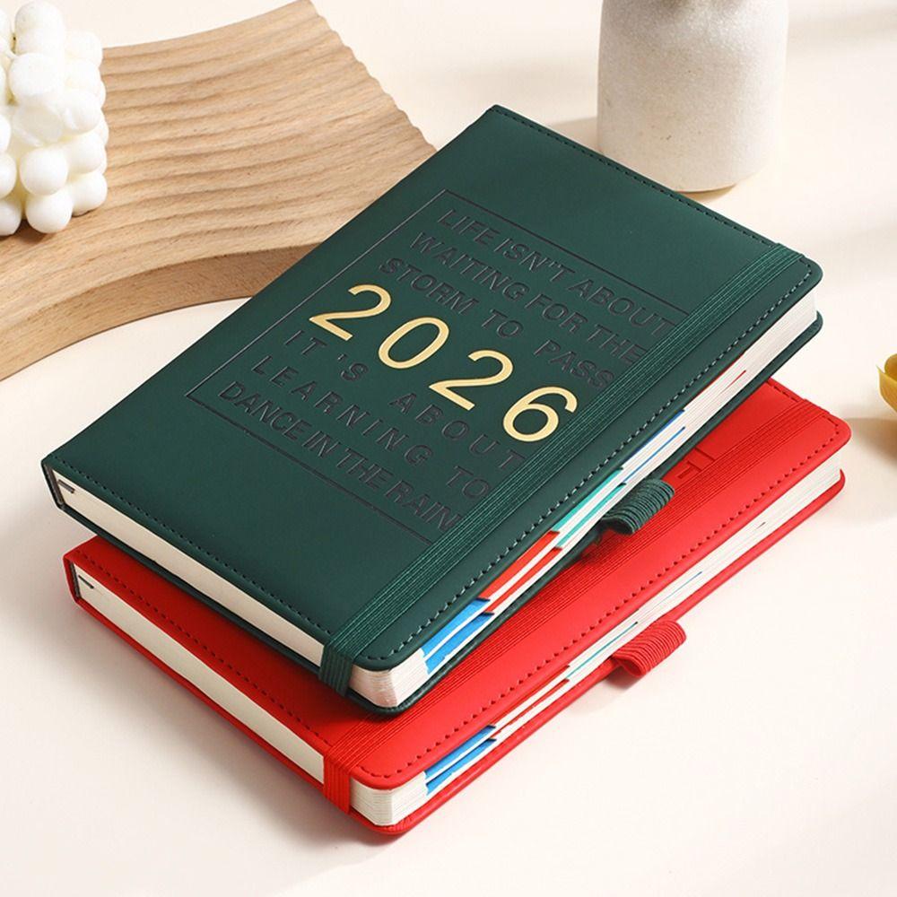 12 Months A5 Agenda Planning Notebook Wear-resistant 365 Days Efficiency Notebook Business