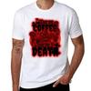 Give Me Coffee Or Give Me Death Red Glow Tshirt Outdoor Working Tshirt