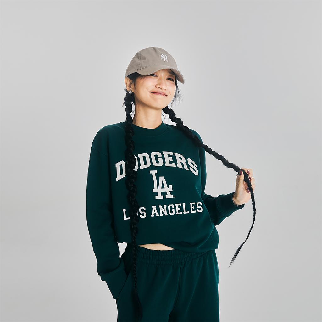 New MLB Sweatshirt Unisex Dark Green 3AMTV0134-07GND
