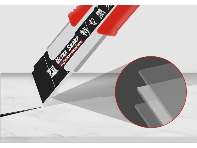 Woodpecker 25mm Heavy-Duty Utility Knife for Cutting Paper, Leather, and Wallpaper