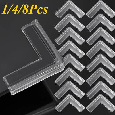 8/1PCS PVC Anti Collision Angle Pad Table Corner Protection Cover Transparent Kid Anticollision Guard Children Safety Protector