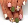 Elegant Floral Oil Painting Style Nail Stickers - Fresh, Artistic, and Detachable Design To Brighten Skin