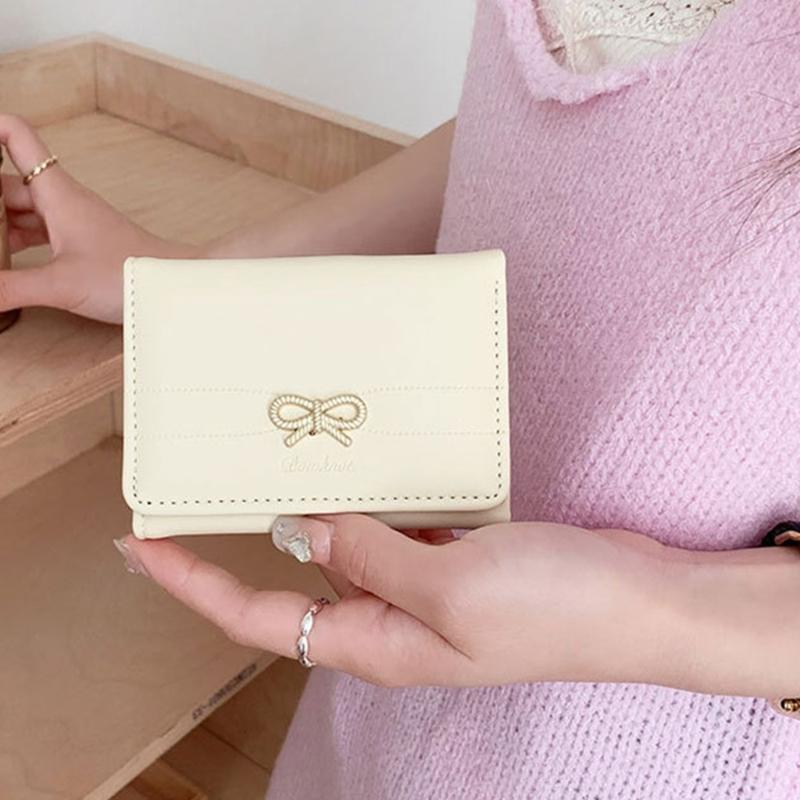 Women Small Compact Wallets Pu Leather Clutch Purses Card Holder Ladies Purse Money Bag,Clutch Purse Trifold Purses